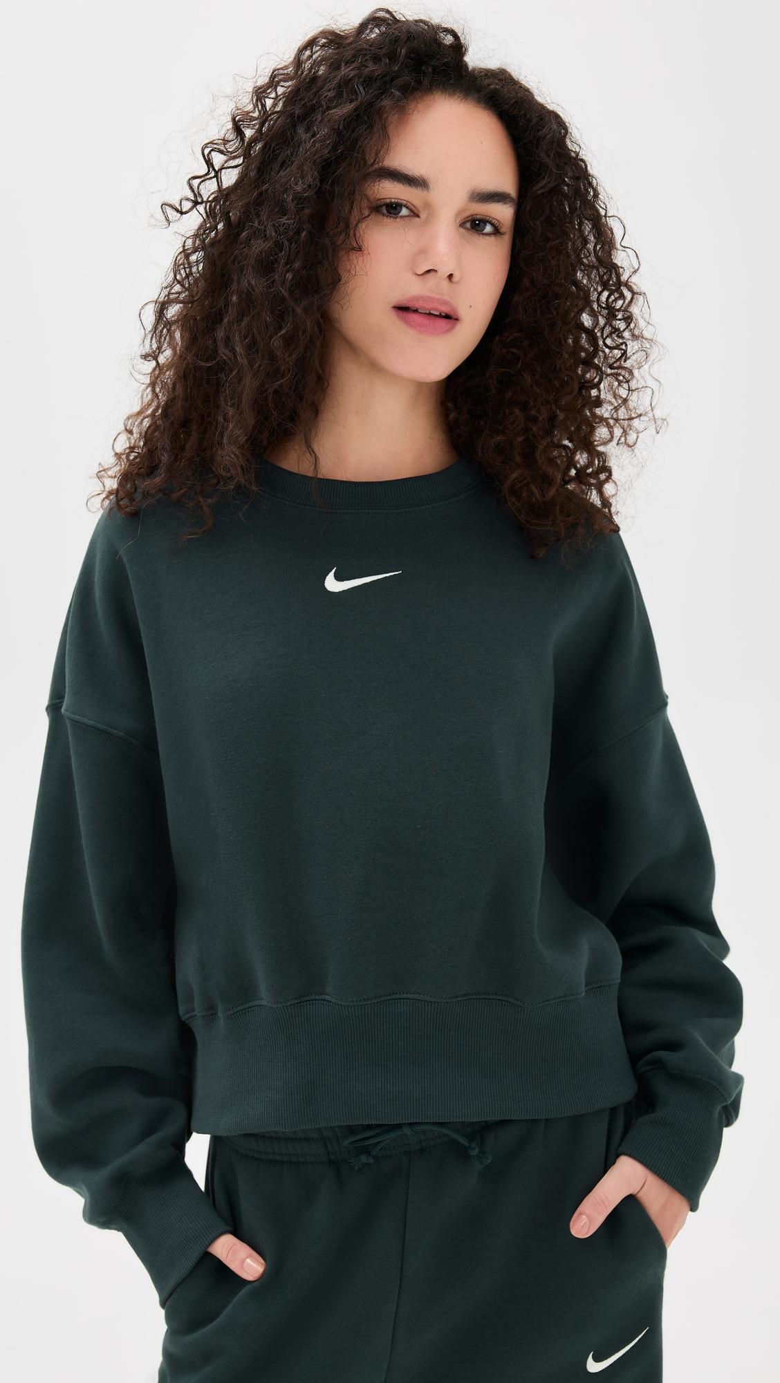 nike sportswear phoenix fleece over oversized crew sweatshirt