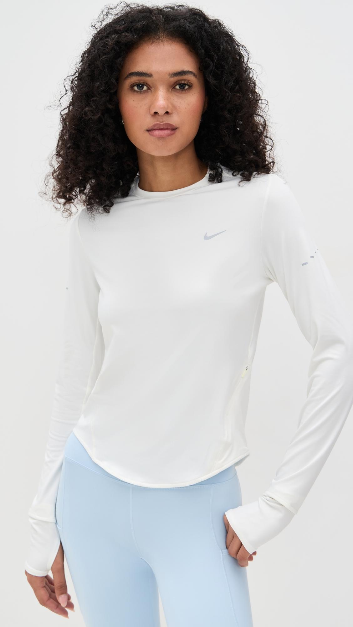 nike swift dri fit uv long sleeve running top