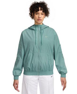 nike womens sportswear classic zip front hooded jacket