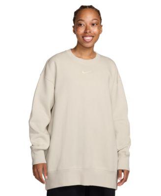 nike womens sportswear phoenix fleece oversized crew neck sweatshirt