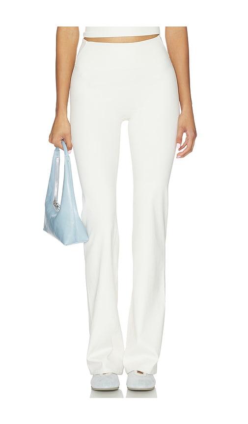 nikeskims matte slim flare pant in ivory.