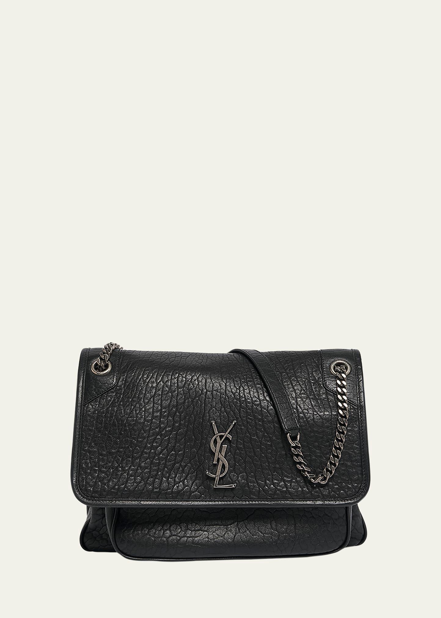 niki large ysl shoulder bag in lambskin leather