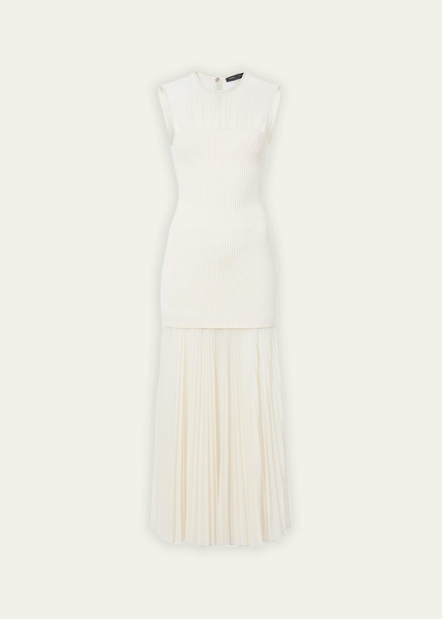 niki pleated maxi dress