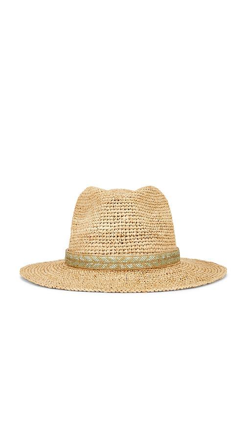 nikki beach amber fedora hat in beige.