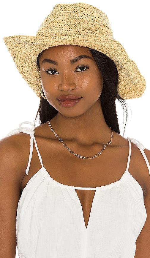 nikki beach chrysta hat in neutral.