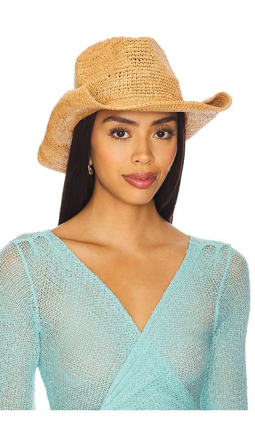 nikki beach diano cowboy hat in brown.