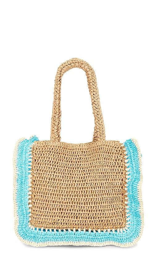 nikki beach kamila tote bag in beige.