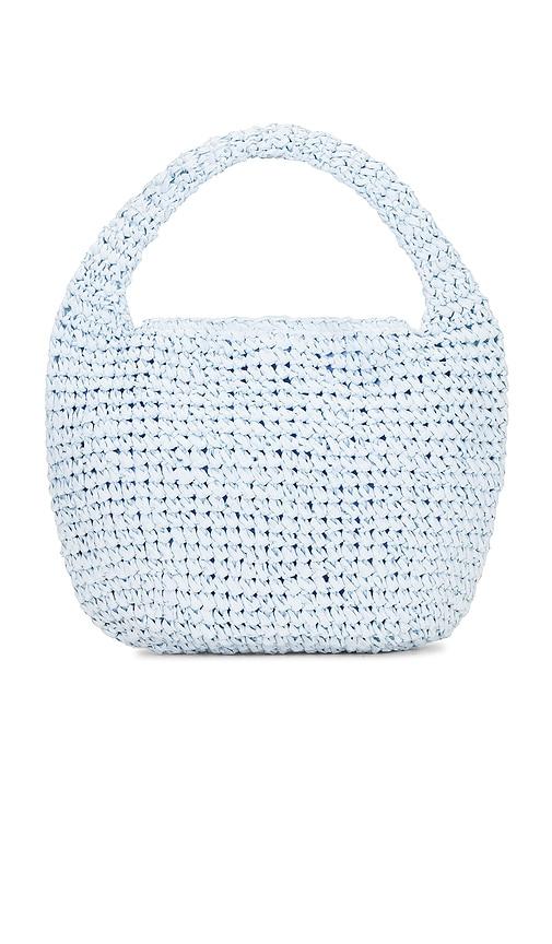 nikki beach karina shoulder bag in baby blue.