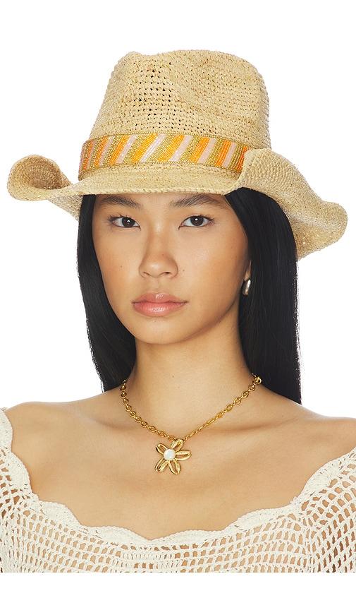 nikki beach melanie cowboy hat in neutral.