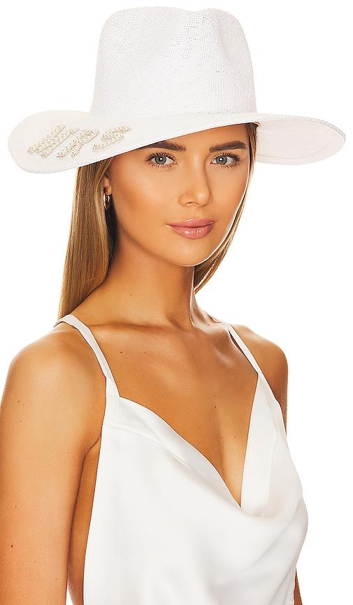 nikki beach mrs hat in white.