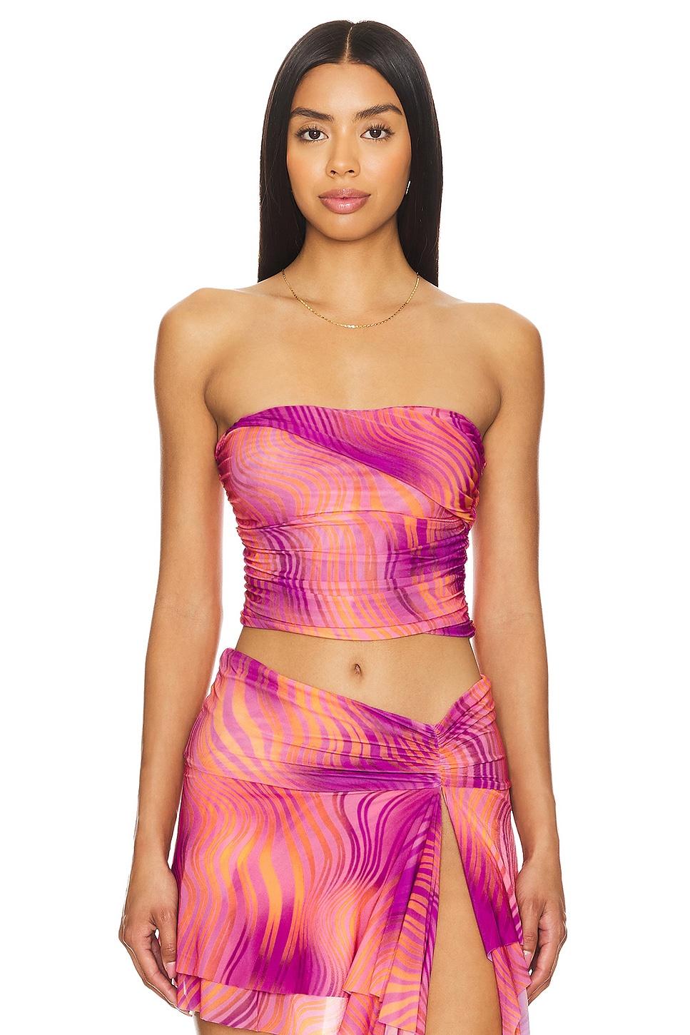 niko ruched tube top