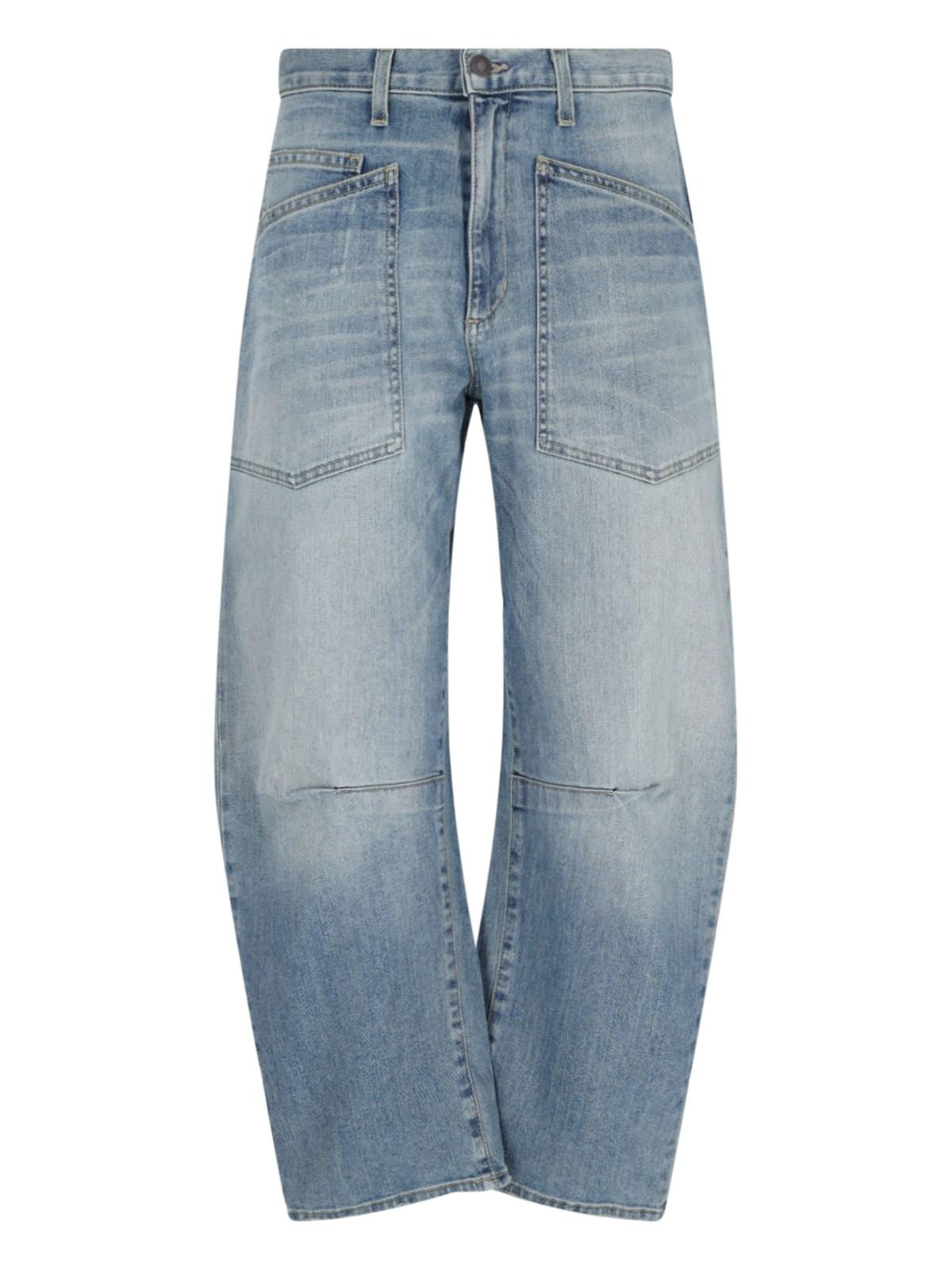 nili lotan 'shon' curved jeans