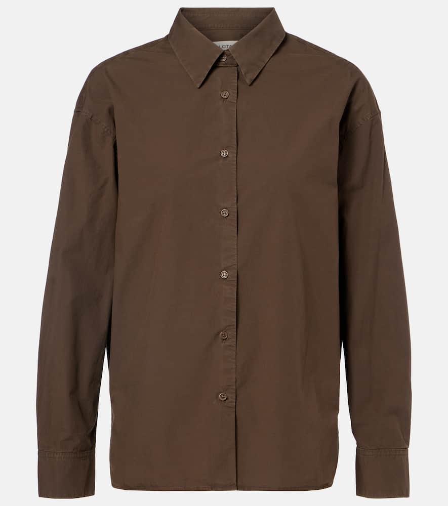 nili lotan amante cotton poplin shirt