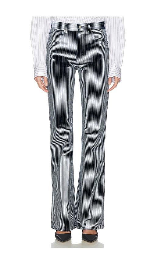 nili lotan celia striped jean in navy.