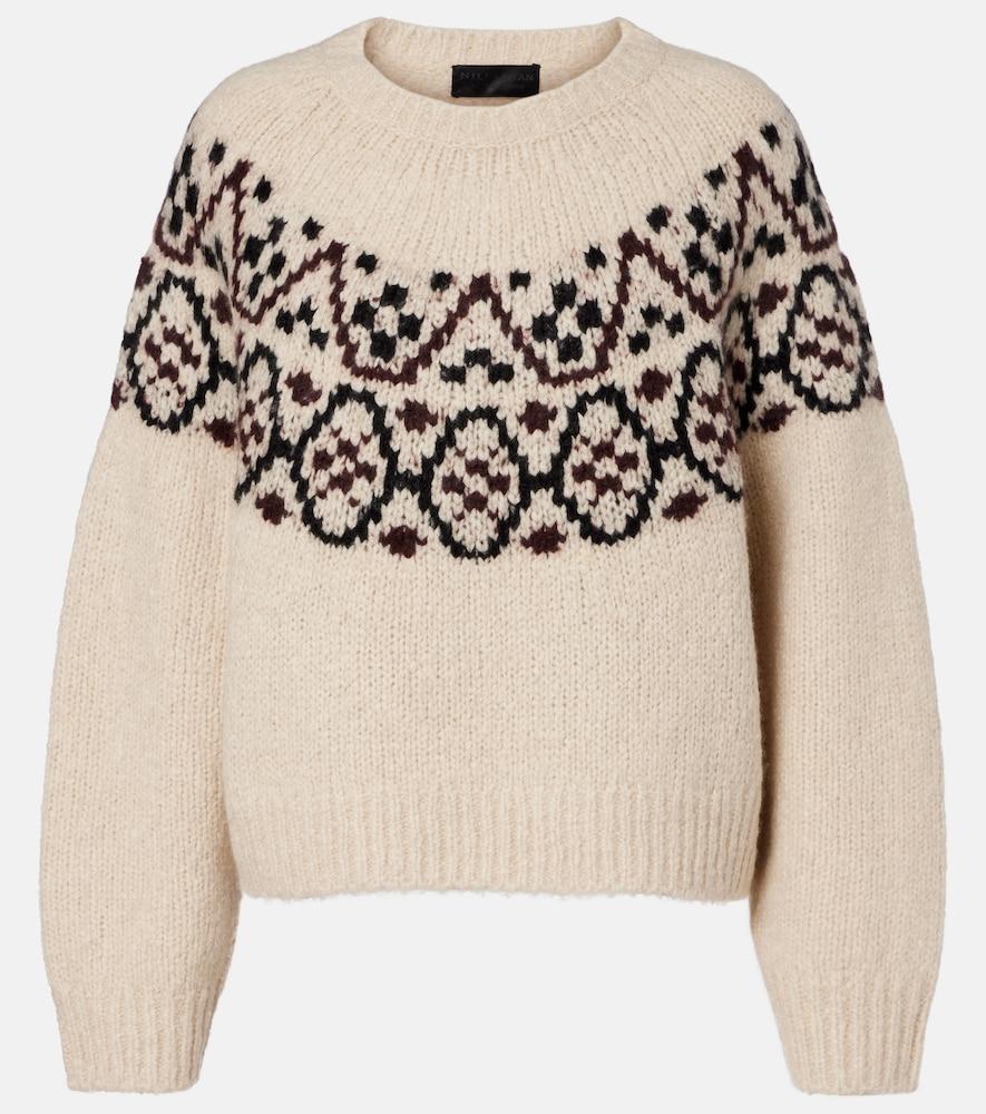 nili lotan chrissy fair isle jacquard sweater