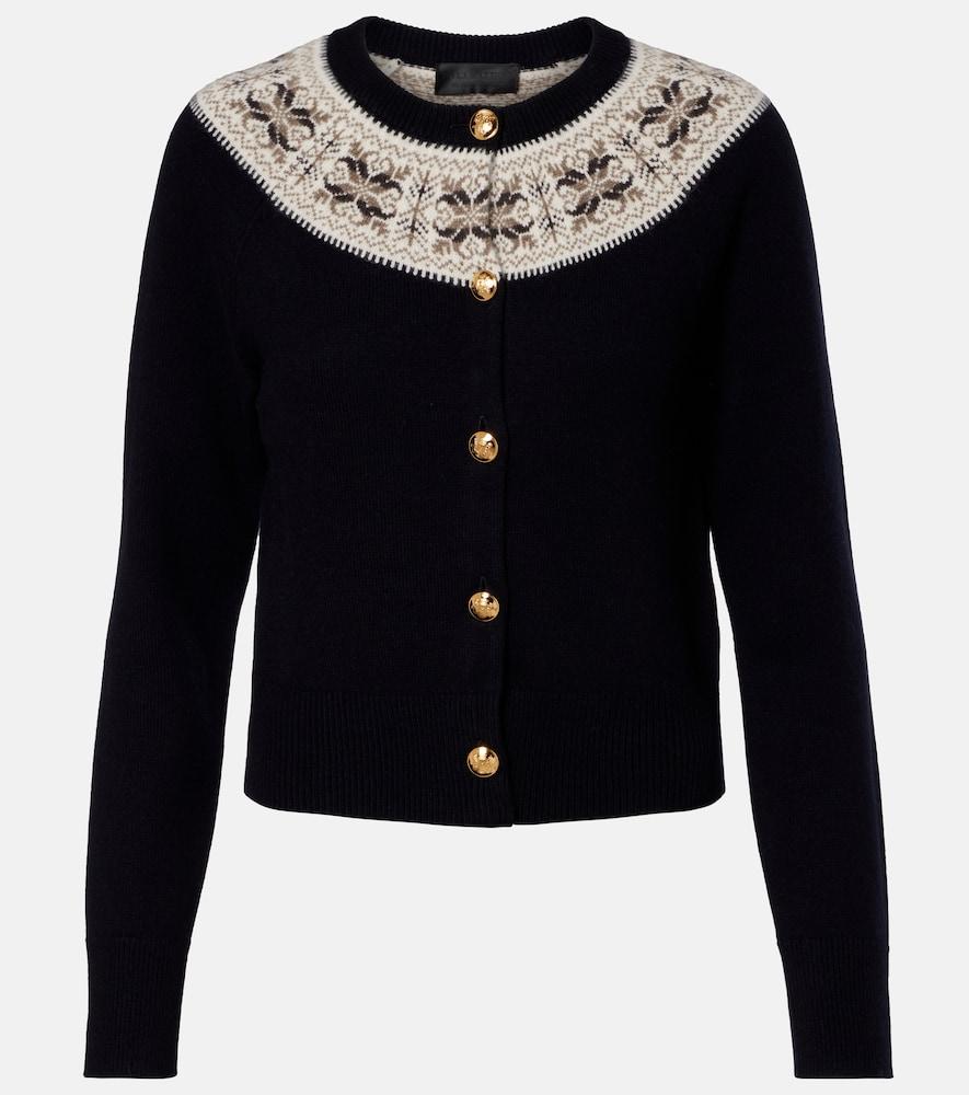 nili lotan josefa fair isle cashmere cardigan