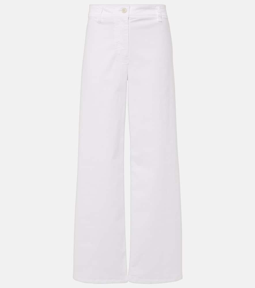 nili lotan megan cotton twill wide