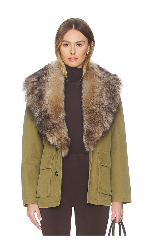 nili lotan ronay parka in olive.