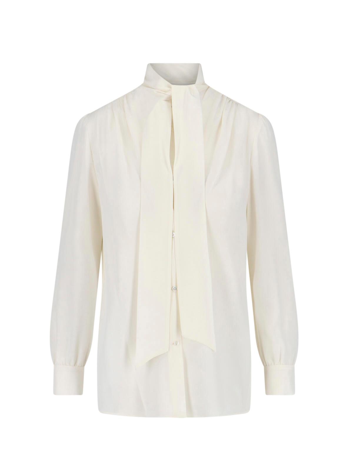 nili lotan shirts white silk - women