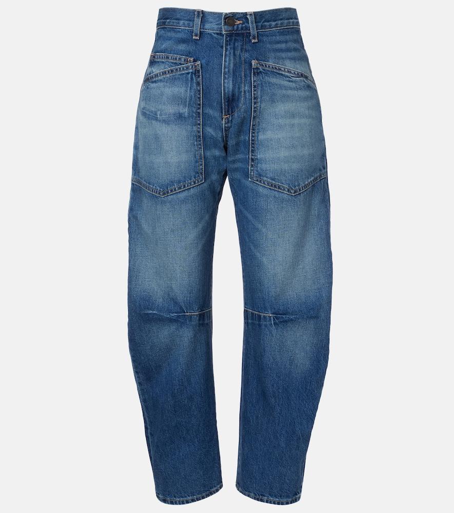 nili lotan shon barrel-leg jeans