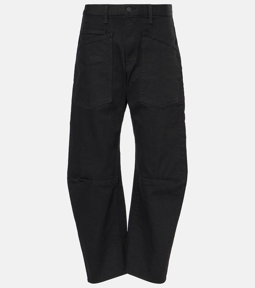 nili lotan shon high-rise barrel-leg jeans