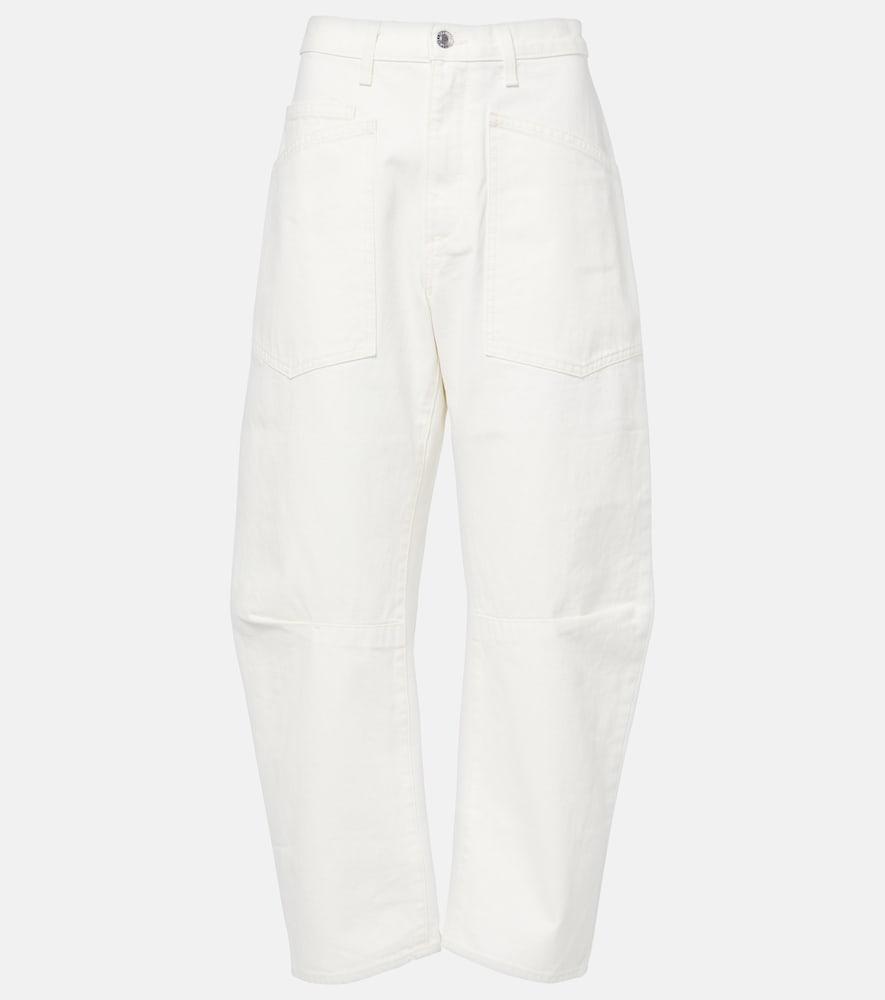 nili lotan shon high-rise barrel-leg jeans