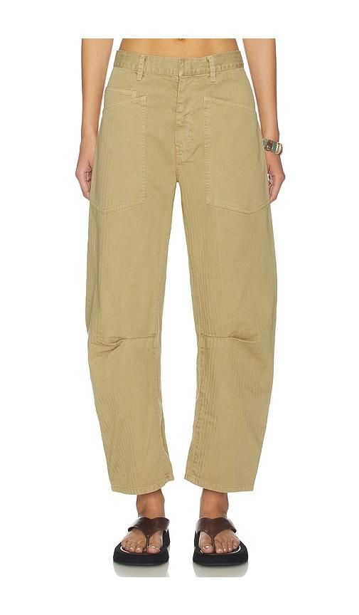 nili lotan shon pant in green.