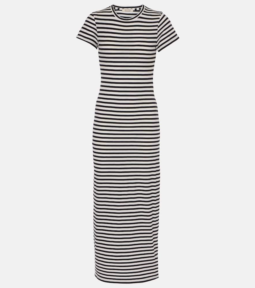 nili lotan striped cotton jersey maxi dress