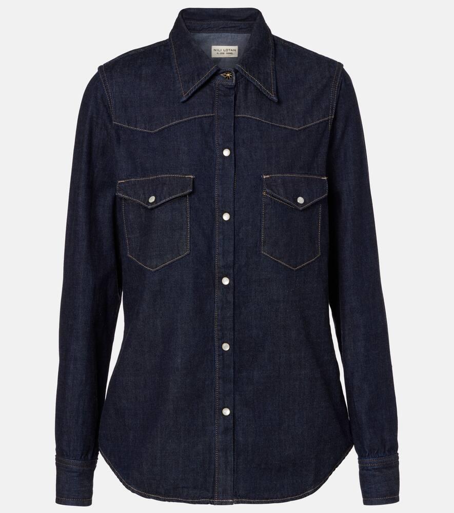 nili lotan travis denim shirt