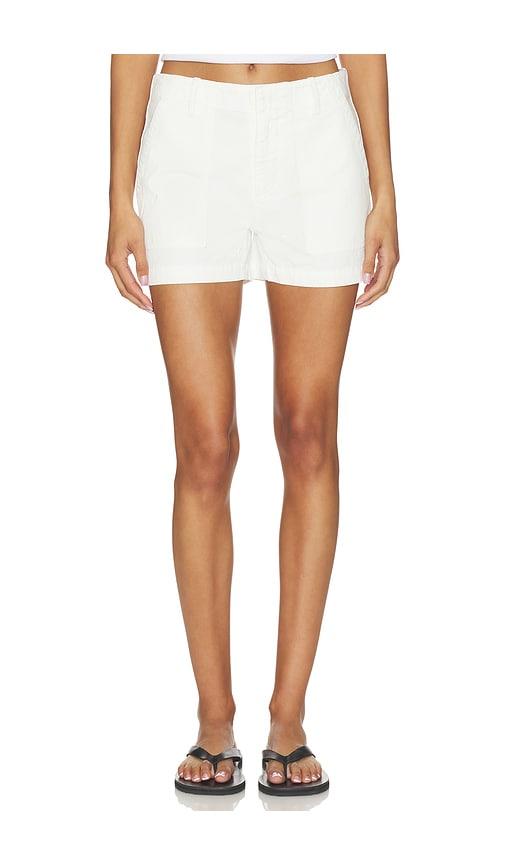 nili lotan utility short in cream.