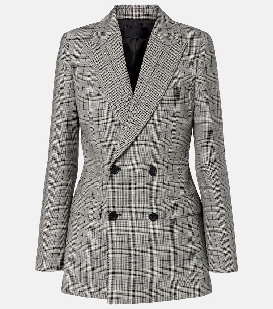 nili lotan weston plaid virgin wool blazer