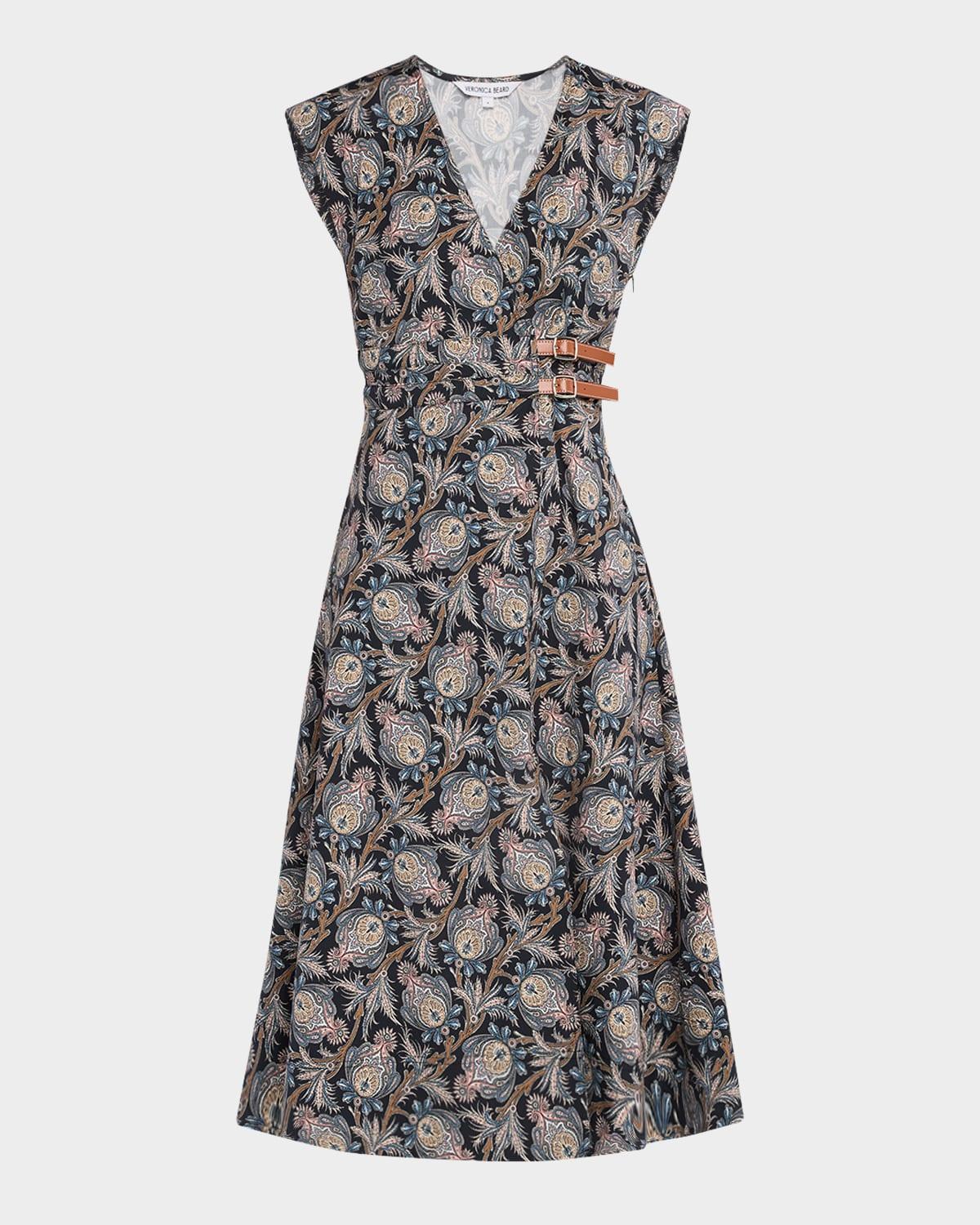 nilsen v-neck wrap dress