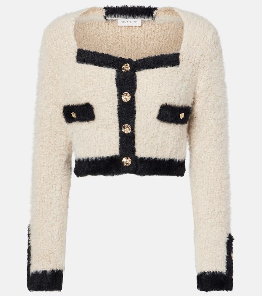 nina ricci lamé cardigan
