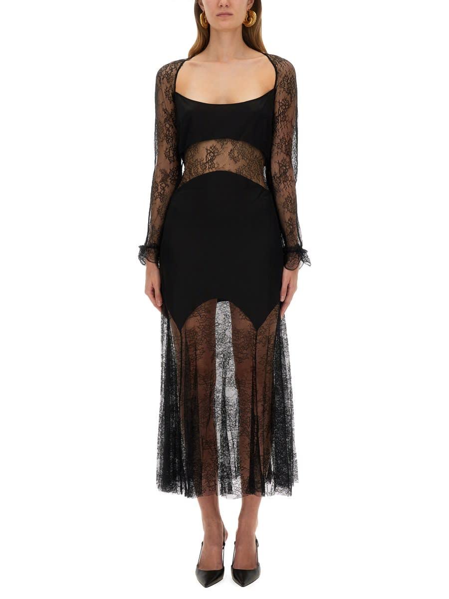 nina ricci long lace dress