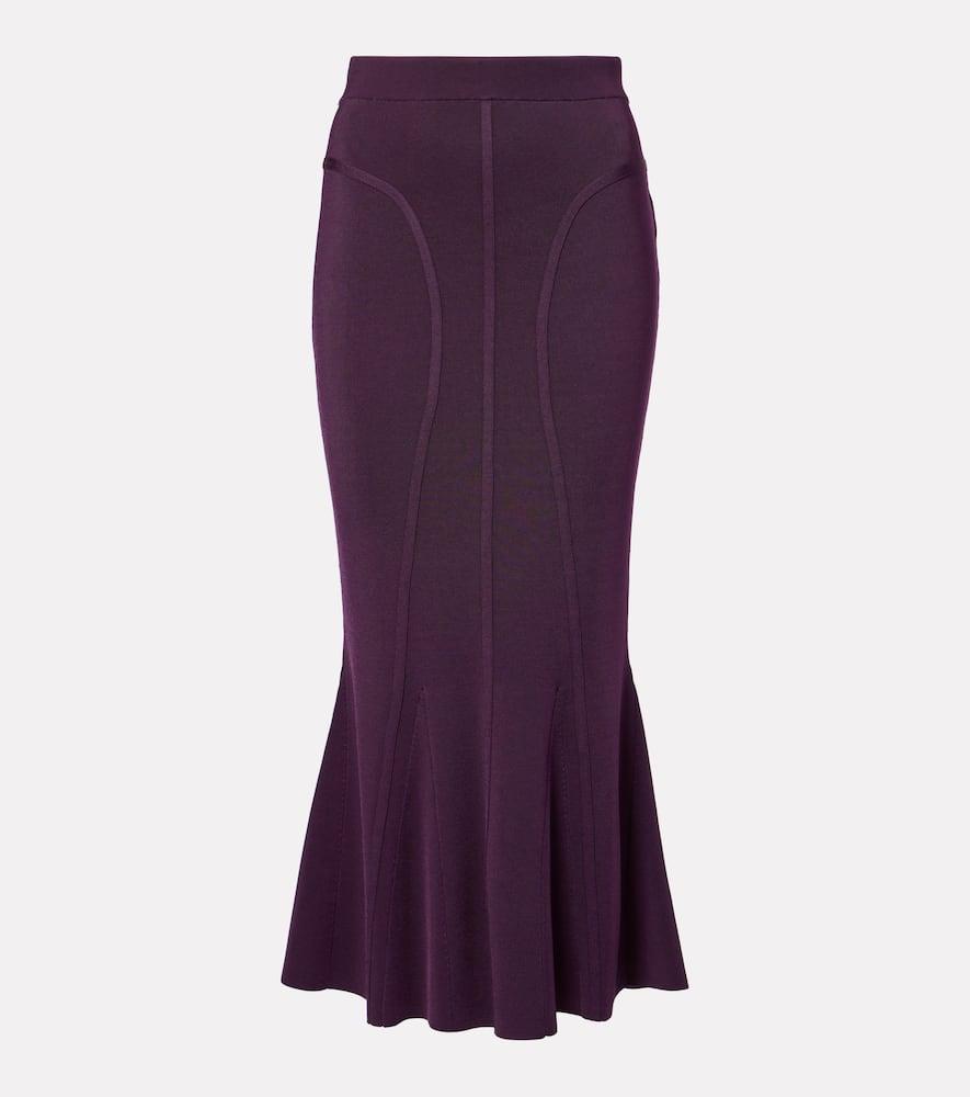 nina ricci peplum maxi skirt