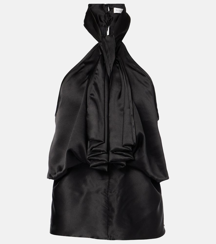 nina ricci satin top