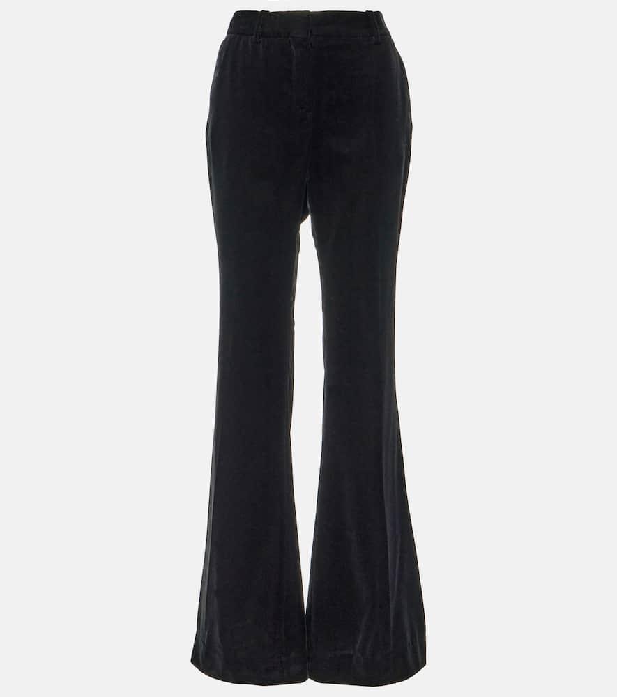nina ricci velvet bootcut pants
