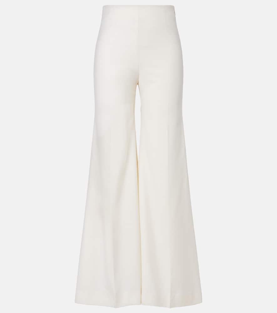 nina ricci virgin wool flared pants