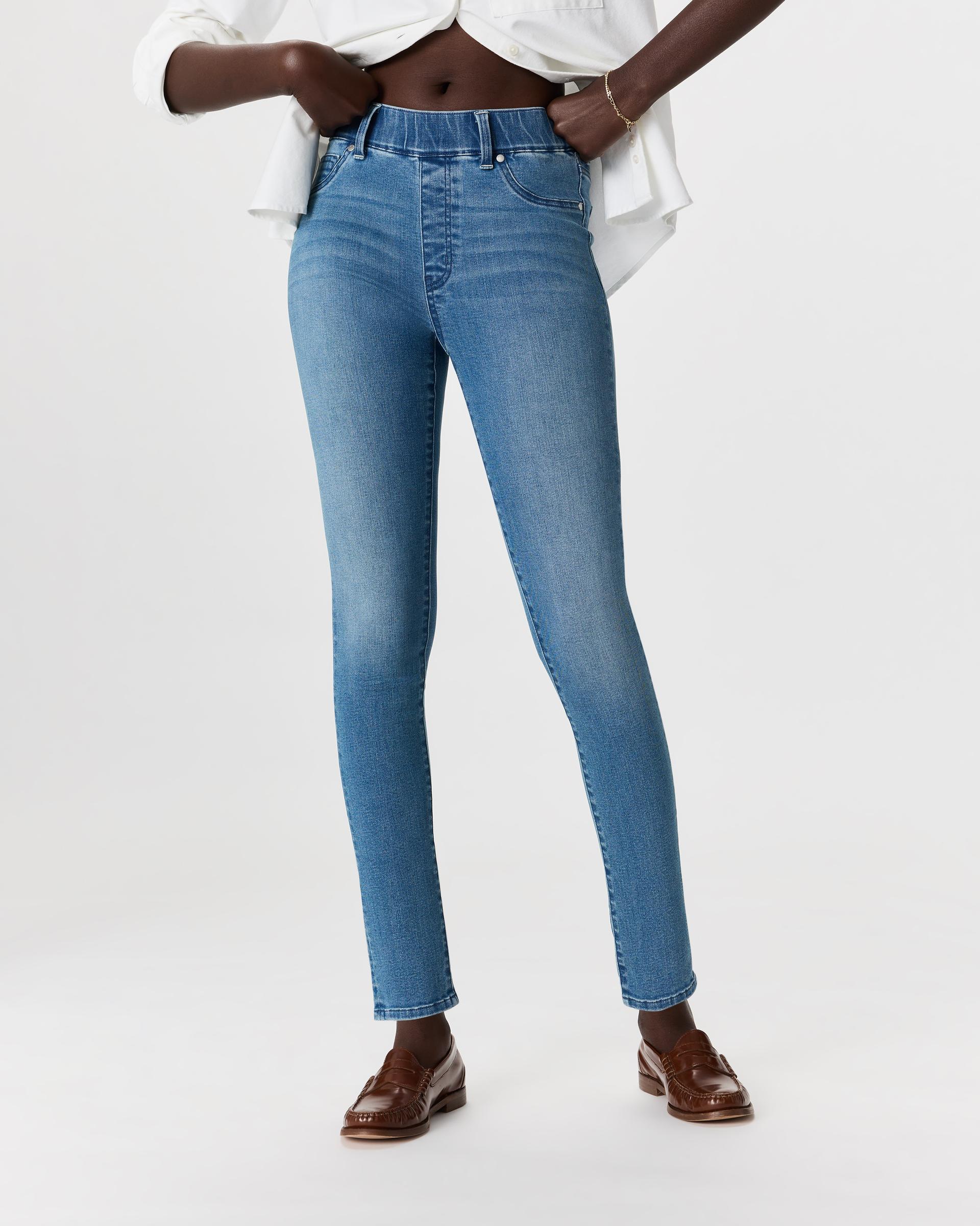 nina stretch pull-on skinny jeans
