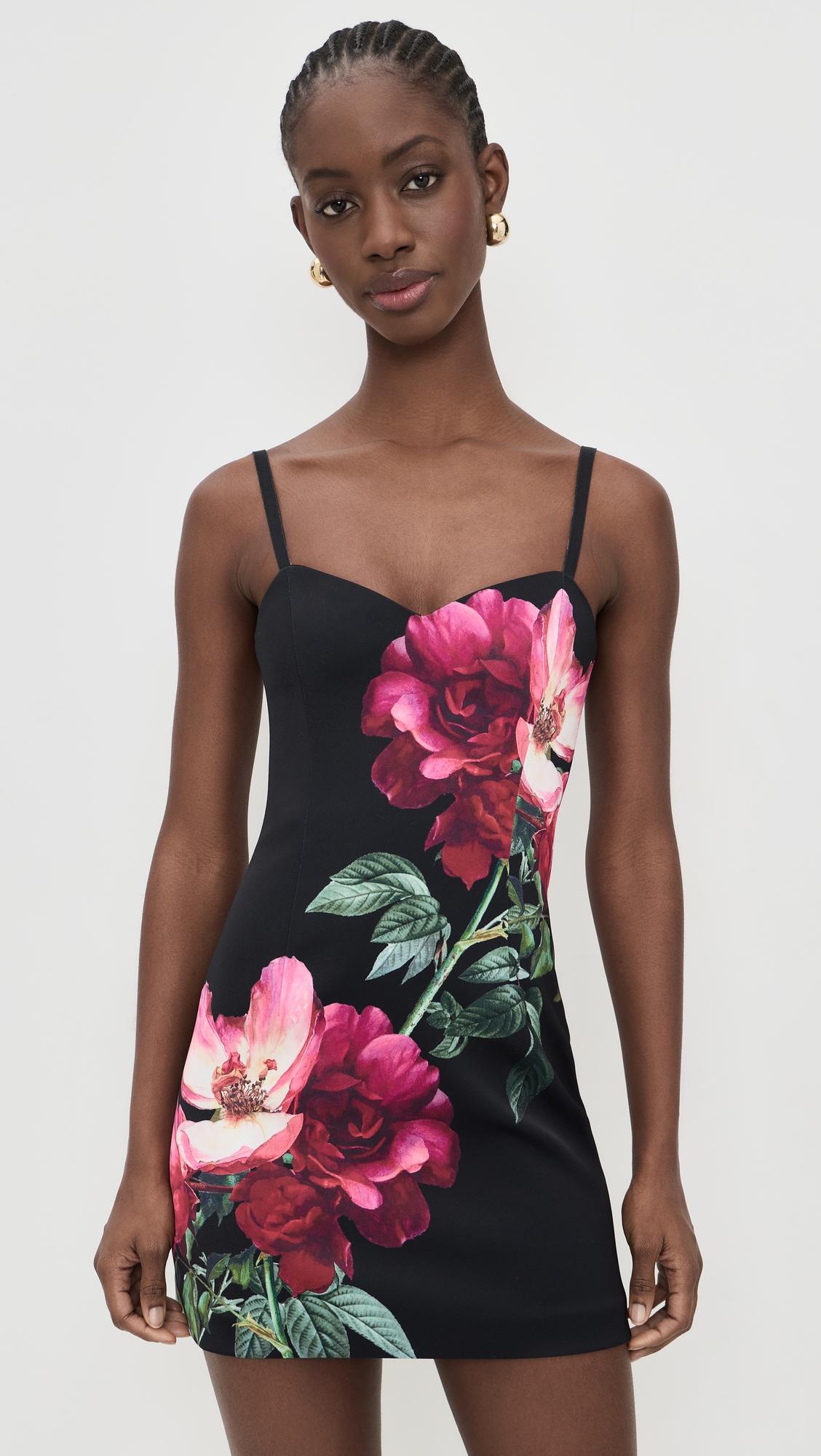 nina sweetheart spaghetti strap mini dress