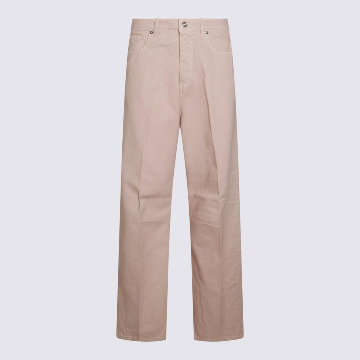 nine in the morning beige cotton jeans