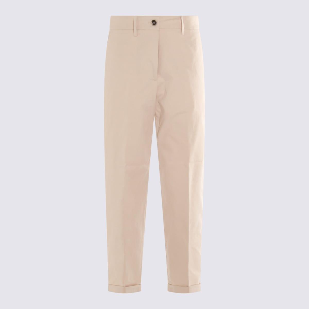 nine in the morning beige cotton pants