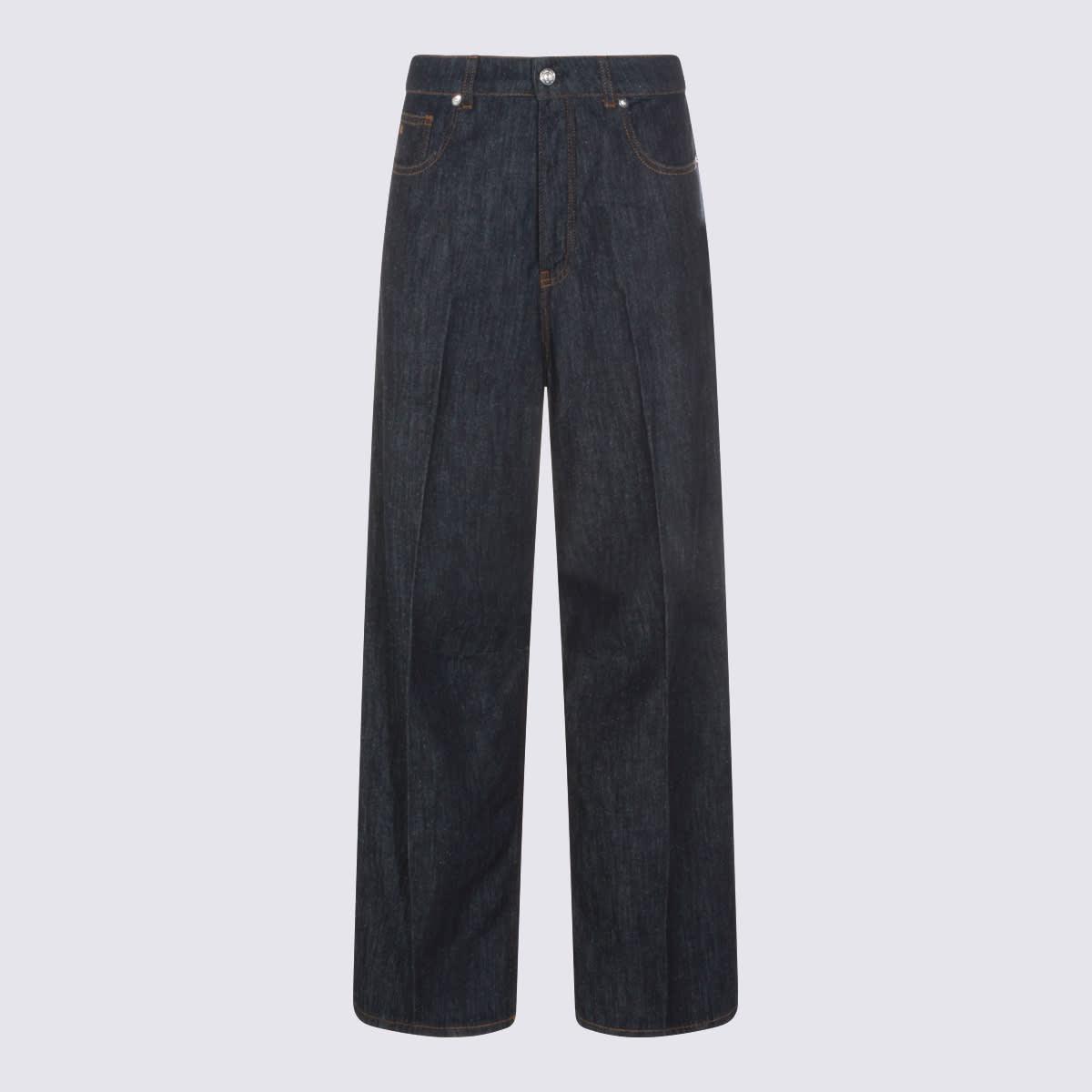 nine in the morning blue grey cotton jeans