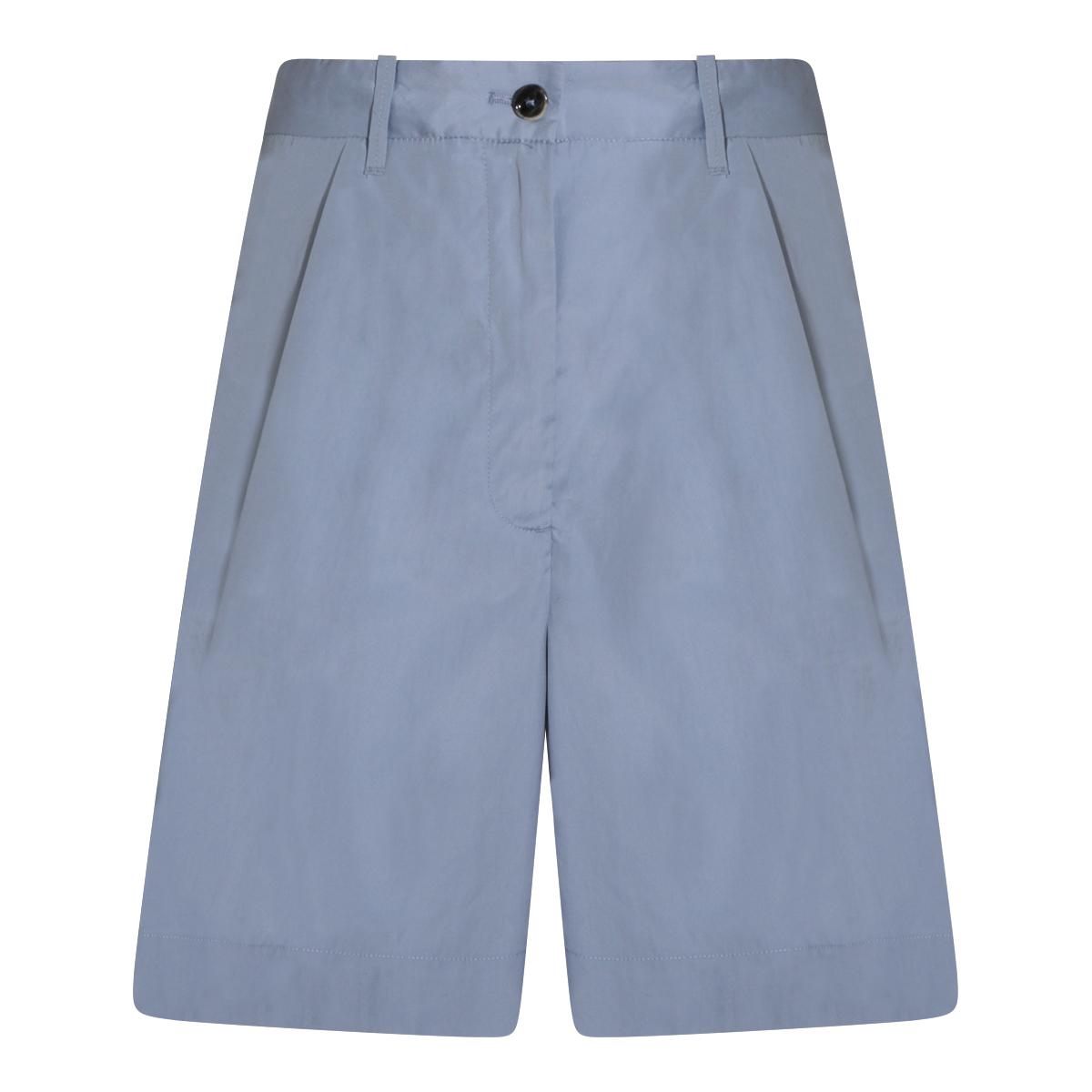 nine in the morning shorts light blue _100 % co - women
