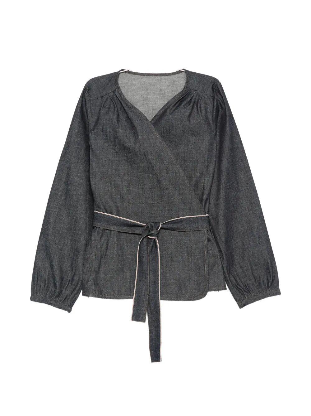 nine in the morning terry shirt blue - women