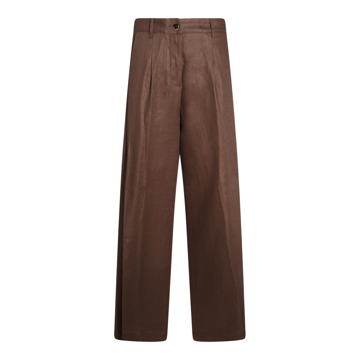 nine in the morning trousers mocha _li - women
