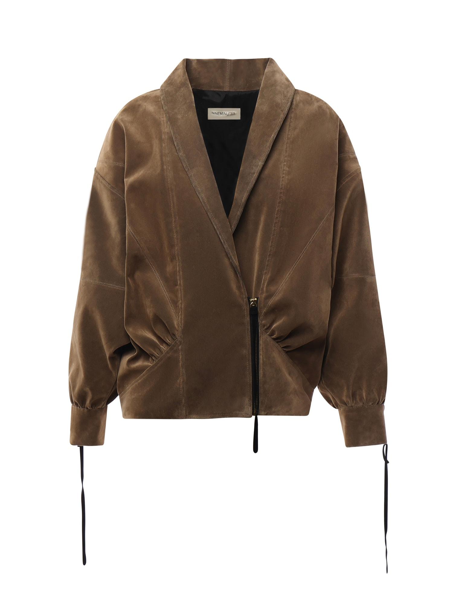 nineminutes faux suede jacket