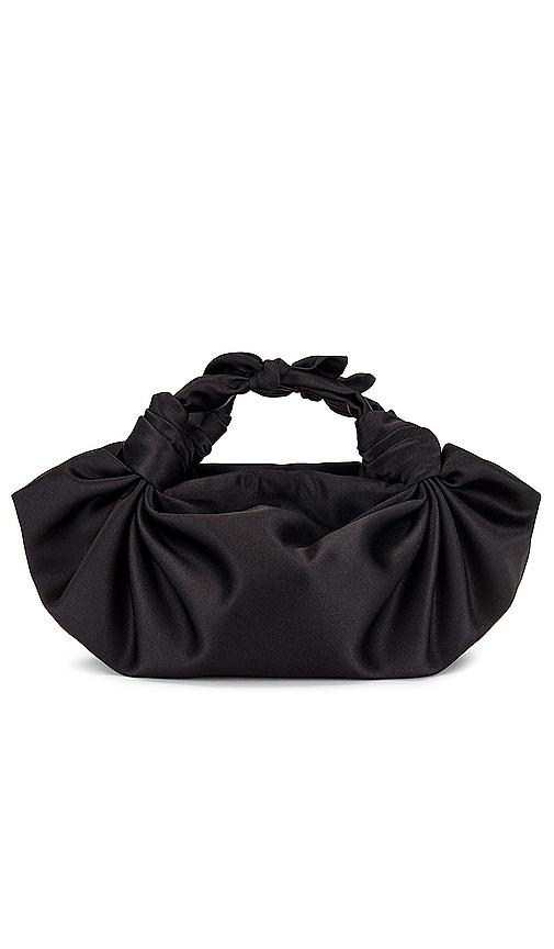 nla collection knot bag in black.