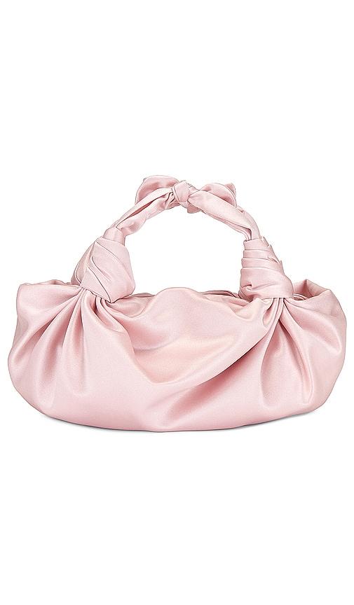 nla collection knot bag in blush.