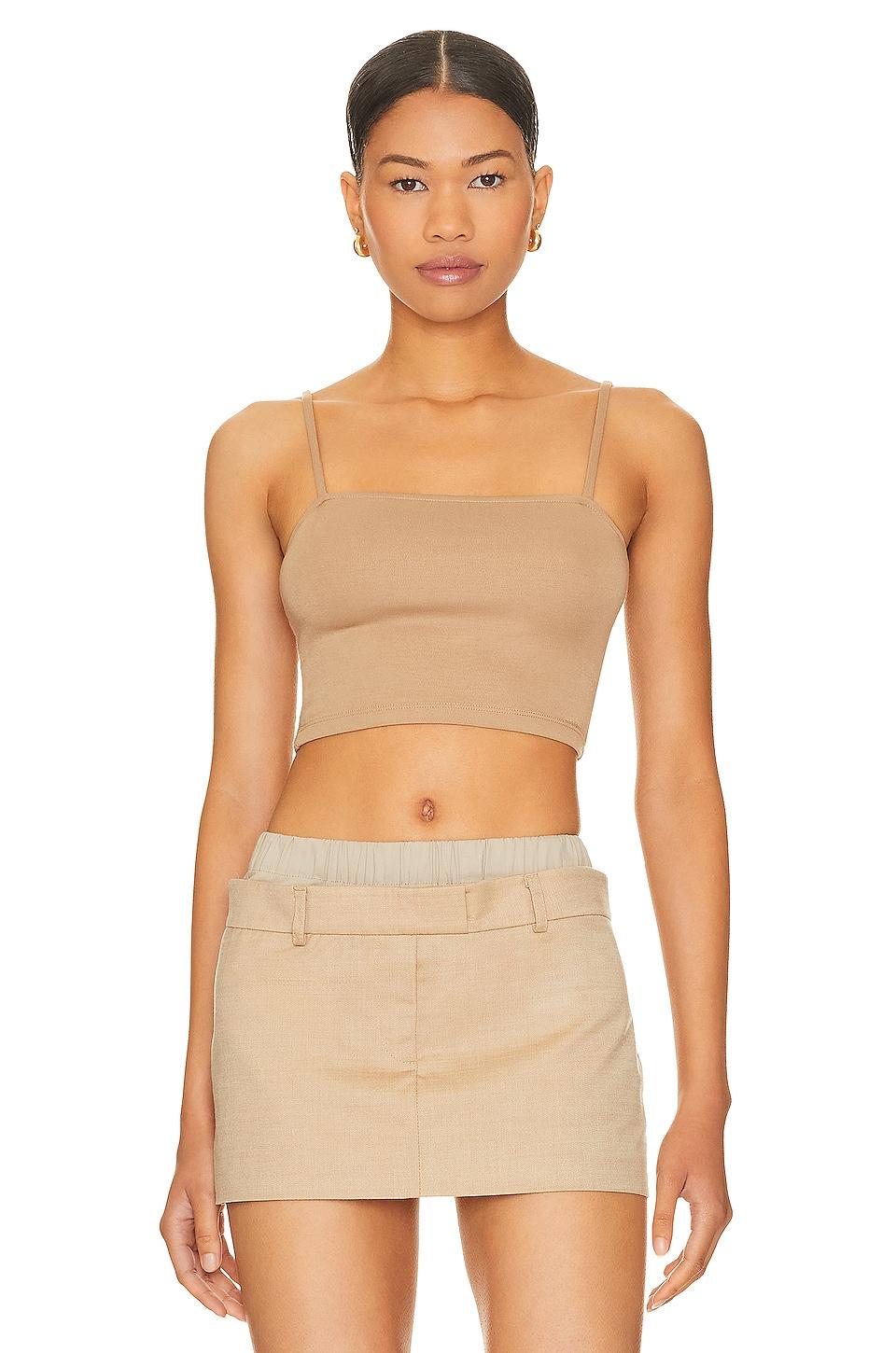 no bra club cropped cami